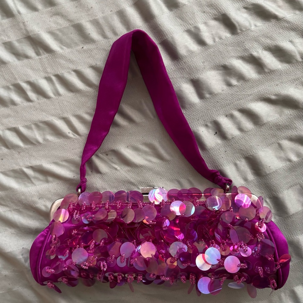 Pink Sequin Women's Bag